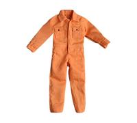 Generic Tenue de Poupée Miniature à L'échelle 1:12, Ensemble Combinaison pour Hommes de 15 Cm, Orange