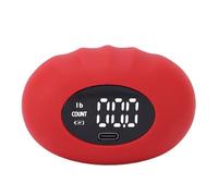 Generic Testeur de Force de Préhension Dynamomètre à Main Numérique Rechargeable Entraîneur de Force de Préhension Précis pour la Maison et le Sport Construction en Silicone 396 Lb (WINE RED)