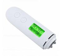 Generic Testeur D'hydratation de la Peau Testeur D'hydratation du Visage ABS avec Grand écran LCD 250 MAh Détection UV 8 Enregistrements D'analyse D'huile de Mémoire pour Salon de beauté (WHITE)