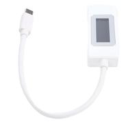 Generic Testeur USB C, écran Couleur Multifonction, Compteur de Puissance USB C, Testeur de Courant de Tension avec Surveillance en Temps Réel pour les Appareils de Charge, Prend en Charge une (WHITE)