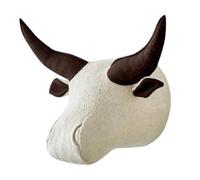Generic Tête D'Animal Murale Décoration 3D Sculpture Suspendue Trophée En Peluche En Feutre Doux Appropriée pour La Chambre D'Enfant La Salle de Jeux et Les, Buffalo 24 X 30 Cm