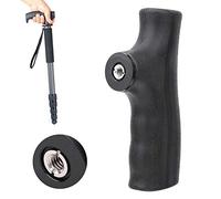Generic Tête de Béquilles Monopode Bâton de Marche d'escalade Léger et Compact pour Vis Universelle pour Les Amateurs de Plein Air Alliage D'aluminium Noir 1 X Tête de Béquilles Monopode (tête de