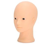 Generic Tête de Mannequin, Affichage de Pratique de Maquillage, pour Perruque, Chapeau, Chauve, PVC, 19.3 Pouces, pour établissement de Formation en Maquillage (Aucun style de)