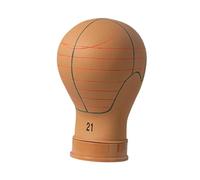 Generic Tête de Mannequin Bloc, Présentoir à Perruques avec Repères Gravés, En Matériau Composite, Idéal pour Les Salons de Coiffure, S