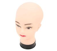 Generic Tête de Mannequin Chauve en PVC avec Toucher Réaliste pour la Fabrication de Perruques et la Coiffure, Interface de Support Universelle pour Affichage, Mannequin D'entraînement de 11,2" pour