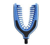 Generic Tête de Repose-Canne à Pêche à la Carpe avec Filetage 3/8", Support de Canne à Pêche Universel pour la en Eau Douce et en Eau Salée, Poignée Légère Pa66 et TPR (Blue)