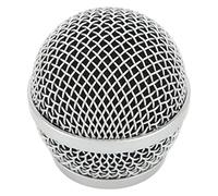 Generic Tête Sphérique de Grille de Microphone en Acier Inoxydable avec Filtre en Mousse Résistant aux éruptions pour PG58 BLX288 - Pièce de Rechange Idéale pour les Chanteurs et les Artistes