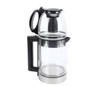 Generic Théière électrique Turque, Bouilloire à thé en Verre Borosilicate 2000 W avec Infuseur en Acier Inoxydable, Bouilloire de 2 L, capacité de Théière de 0,8 L, pour Brasser des (Prise UE)