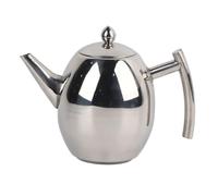 Generic Théière en Acier Inoxydable de Grande capacité, Bouilloire à café avec Filtre, Bec Robuste et Durable, Facile à Nettoyer pour le Garde-manger de Bureau, 2 L (1L/1000ml)