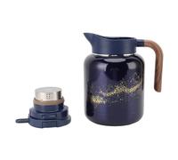 Generic Théière Isolée de Grande capacité, Cafetière Thermique avec Affichage Numérique de sécurité pour le Bureau et la Maison, Alliage Ti en Acier Inoxydable de 1300ml