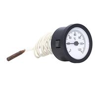 Generic Thermomètre à Cadran en Cuivre 0-120°C Échelle Transparente pour Mesurer la Température du Liquide 52 Mm/2,0 Pouces