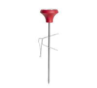 Generic Thermomètre Lait avec Lecture Rapide Sonde Inox Pince Pratique Réglable Accessoire Mousse de Lait Adapté à La Préparation de Boissons Chaudes Cuisine, Rouge