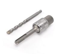 Generic Tige de Connexion Robuste à Tige Ronde de 110 Mm pour Marteau Rotatif, Foret Central à Dégagement Rapide pour le Perçage de la Pierre et du Métal, compatibilité Universelle pour Perceuses à