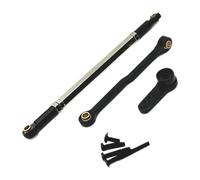 Generic Tige de Liaison Servo RC Barre de Direction Métal Accessoire de Modification Voiture Télécommandée Pièce de Rechange Solide Adapté Voiture RC 1/12, noir