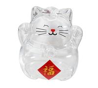 Generic Tirelire 3D en verre borosilicate motif chat - Boîte de rangement en verre borosilicate - Objet décoratif - Fonction éducative - Convient pour les enfants - Cadeau de bureau - Style C