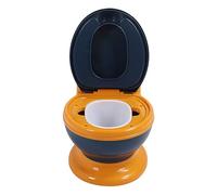 Generic Toilettes d'apprentissage de la propreté, Chaise de Pot en PP pour Tout-petits avec Protection contre les éclaboussures, Cuvette Amovible, Réservoir de Stockage de Mouchoirs, Base (bleu