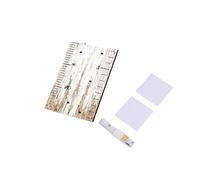Generic Toise en Bois avec Règle de Croissance pour Mesurer la Taille des Enfants, Décoration Murale Amusante pour Crèches et Salles de Jeux, Ensemble Multifonctionnel de 4 Pièces (WHITE)