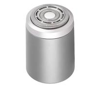 Generic Tondeuse à Barbe électrique en Acier et Aluminium, Conception étanche, Batterie Longue Durée pour les Voyages, Argent