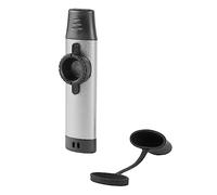 Generic Tone Réglable Professionnel Kazoo pour les Enfants, Instrument de Musique en Aluminium avec Diaphragme de Flûte de 5pcs, Portable pour les Performances (SILVER)