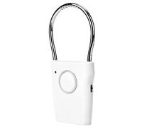 Generic Touche Capteur Poignée de Porte Alarme Alarme 120 DB Super Loue Vol Vol Venture Vibration Alerte Alerte de sécurité House Hotel Hotel White Abs Plastique