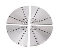 Generic Tour à Bois à Mâchoires Plates 8 Pouces, avec Trous de Montage et clé Hexagonale, Outils de Tournage pour le Travail du Bois, Accessoires de Machines, 4 Pièces