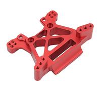 Generic Tour de Choc Avant RC, Plaque D'amortisseur Réglable pour des Performances Améliorées dans les Véhicules RC 1/10, Aluminium 72x55mm (rouge)