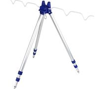 Generic Trépied de Canne à Pêche en Alliage D'aluminium, Support Rétractable et Portable pour la Pêche au Lancer, Idéal pour Une Utilisation en Extérieur, Léger et Facile à Ranger