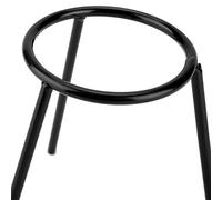 Generic TréPied de Laboratoire pour Bec Bunsen et Lampe à Alcool, Construction en Acier Durable, Idéal pour L'enseignement de la Chimie, Longueur du Pied 13,5 Cm, Noir