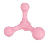 Generic Triangle de Conception Ergonomique Réduisant les Douleurs, Mini-outil de Massage Portatif à 4 Points, adapté à L'auto-massage, Poignée Antidérapante, Matière Plastique Rose