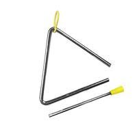 Generic Triangle en Métal avec Gâche pour L'éducation des Enfants, Instrument Triangulaire Musical de Conception Compacte pour une Performance Individuelle (5 pouces (135 pièces))