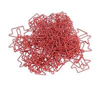 Generic Trombones Fantaisie en Forme de Maison, 100 Pièces, Fil de Fer pour Marquer les Pages au Bureau, à la Maison, à L'école, Cadeau Décoratif (rouge)