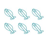 Generic Trombones Portables en Forme de Poisson, 100 Pièces de Pinces de Bureau Mignonnes pour une Organisation Amusante, Pinces de Classification de Fichiers en Métal pour le Bureau et la Maison