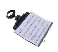Generic Trompette Marching Lyre Flexible Réglable Pince de Partition de Musique pour Fanfare-noir, Comprend 5 Manchons de Recharge