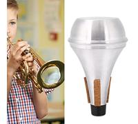 Generic Trompette Professionnelle en Alliage d'aluminium, Bande de Liège Muette, Accessoire d'instrument en Laiton Réduisant le Son pour une Pratique Silencieuse