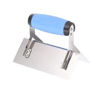 Generic Truelle D'Angle en Acier Inoxydable, Angle Droit de 90 Degrés avec Poignée en Caoutchouc pour les Projets de Murs et de Sols