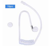 Generic Tube de Bobine Acoustique de Remplacement, Tube Audio à Bobine D'air Transparent avec écouteurs pour //, Matériau en Silicone Durable, Paquet de 10, adapté aux Casques de Radio Talkie-walkie