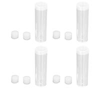 Generic Tube de Rangement Rond Transparent pour Pièces de Monnaie avec éponge de Coussin pour la Collection de Pièces de Monnaie, Porte-Monnaie en Plastique Réutilisable Durable pour Commémoratives,