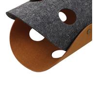 Generic Tunnel pour Chat en Feutre Jouet Tunnel pour Chat Pliable Résistant à l'abrasion pour Jouer et Dormir Jouet Universel pour 1 unité (Gris foncé et Marron)
