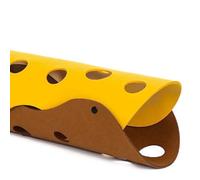 Generic Tunnel pour Chat en Feutre Jouet Tunnel pour Chat Pliable Résistant à l'abrasion pour Jouer et Dormir Jouet Universel pour 1 unité (Jaune et Marron)