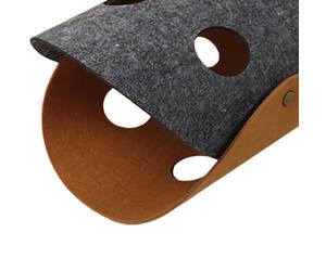 Generic Tunnel pour Chat en Feutre Jouet Tunnel pour Chat Pliable Résistant à l'abrasion pour Jouer et Dormir Jouet Universel pour 1 unité (Gris foncé et Marron)