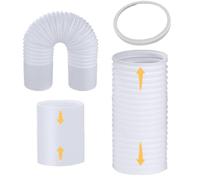 Generic Tuyau Climatiseur Mobile En Polypropylène, 13cm/15cm De Diamètre Avec Longueur De 1,5m/2m/3m, Compatible Avec Le Connecteur Midea KY-25/KY-35, Compatible Avec Le Connecteur Haier Et TCL