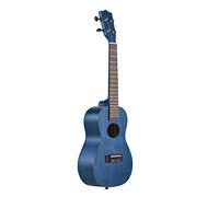 Generic Ukulélé Soprano Uke en Placage D'acajou Bleu Mat de 23 Pouces, adapté aux Joueurs de Niveaux avec de Riches Accessoires (23 pouces)