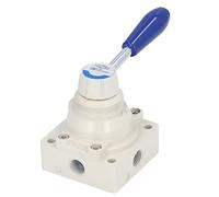 Generic Valve Manuelle à Levier Rotatif, Positionnement Précis, Contrôle du Débit D'air 0~1,0 MPa pour Interrupteur Pneumatique, Matériau en Alliage D'aluminium pour Atelier Mécanique (4HV210-08)