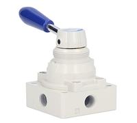 Generic Valve Manuelle à Levier Rotatif, Positionnement Précis, Contrôle du Débit D'air 0~1,0 MPa pour Interrupteur Pneumatique, Matériau en Alliage D'aluminium pour Atelier Mécanique (4HV210-06)