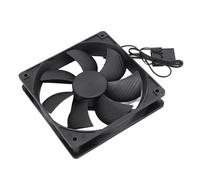Generic Ventilateur de Boîtier D'ordinateur à Double Roulement à Billes 120x120x25mm Ventilateur de Refroidissement Haute Vitesse PC de Refroidissement D'échappement pour Boîtier Minier 3000 Tr/min