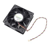 Generic Ventilateur de Refroidissement Haute Performance DC 12V 6000 Tr/min à 4 Broches pour Matériel Minier Antminer S7 S9 avec Doubles Roulements à Billes Précis