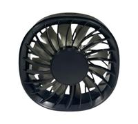 Generic Ventilateur de Voiture de Refroidissement Mini Ventilateur Portable Ventilateur à Pince Alimenté par USB avec 3 Vitesses et Lumières LED Approprié Po, Noir