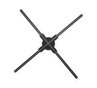 Generic Ventilateur D'hologramme 3D, Projecteur D'hologramme LED à 4 Pales de 23,6 Pouces avec 720 Perles de Lumière LED, Machine D'affichage Publicitaire 3D WiFi pour Les Panneaux de