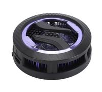 Generic Ventilateur Refroidisseur Magnétique pour Téléphone Portable 3 Vitesses Réglables Système de Refroidissement Semiconducteur pour Gaming Radiateur Mobile en Aluminium Aéronautique (Noire)