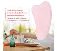 Generic Véritable Plaque à Gratter en Quartz Rose pour Massage Rajeunissant - Surface Lisse au Toucher Frais - 79 G de Soins de beauté Naturels